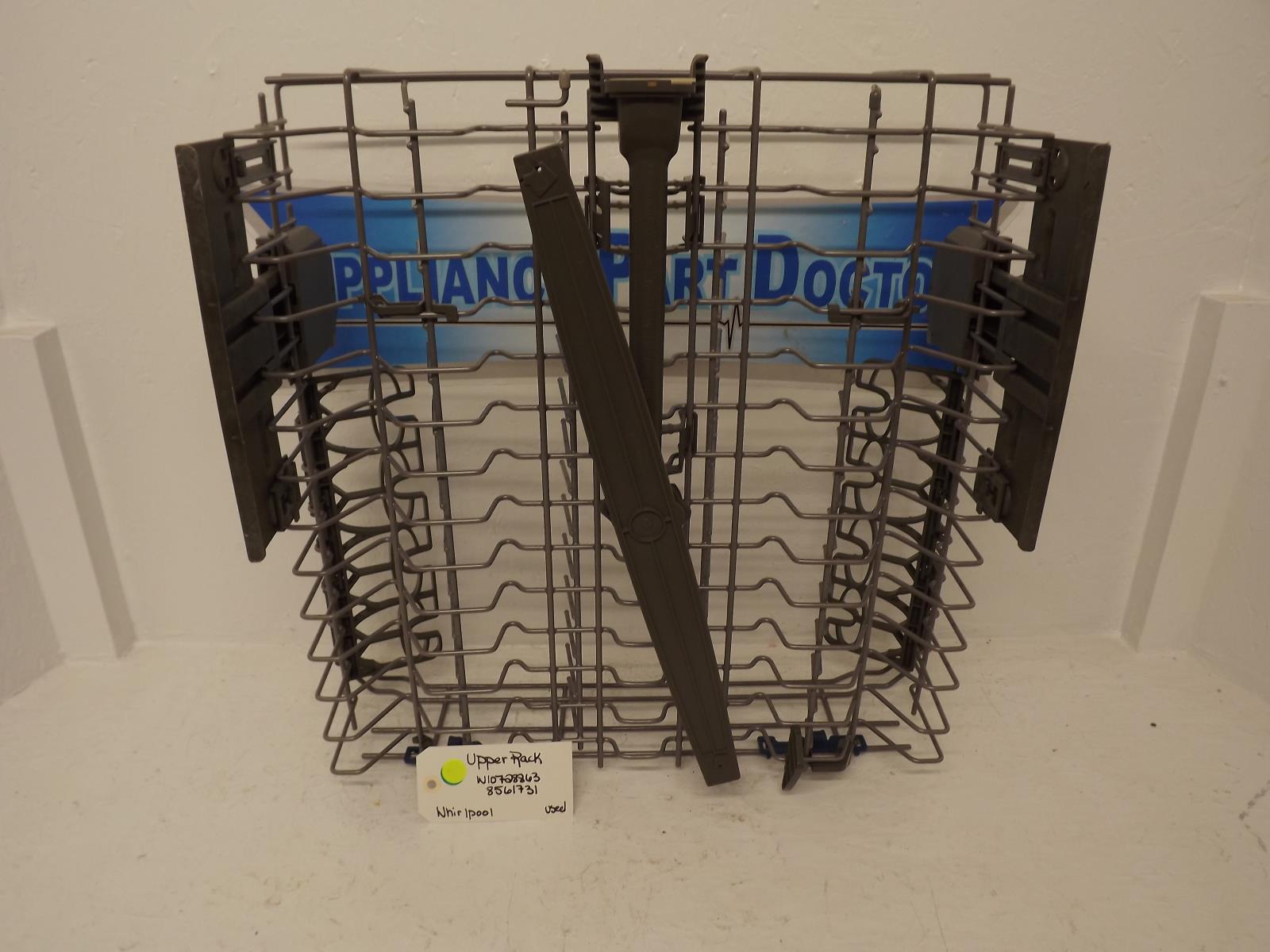 Whirlpool Dishwasher W10728863 8561731 Upper Rack Used Whirlpool Dishwasher W10728863 8561731 Upper Rack Used